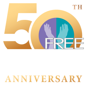 FREE 50th Anniversary logo
